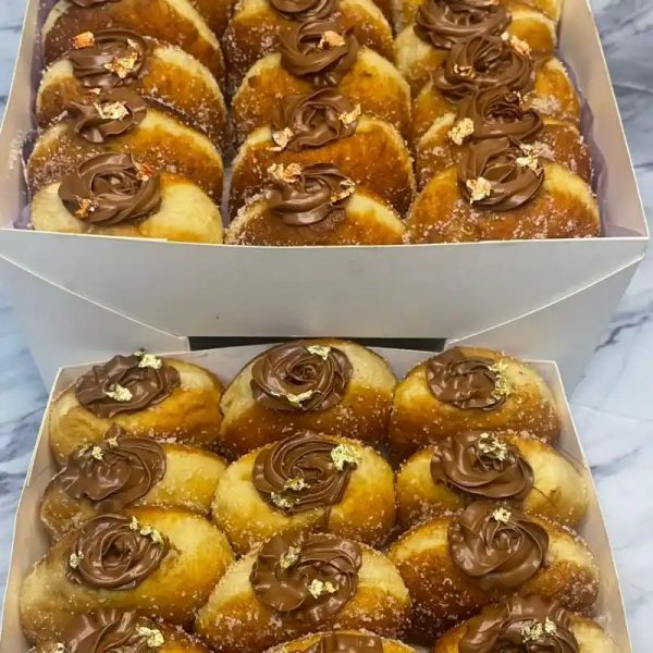 32mini berlinas rellenas  de Nutella