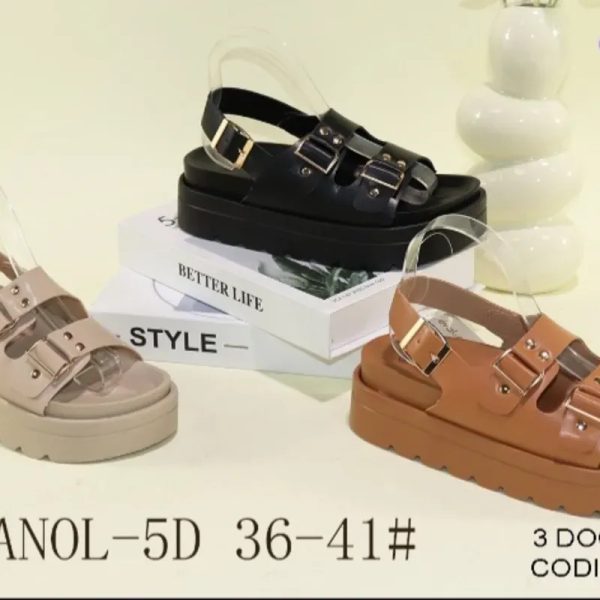 Sandalias engomadas de 2 tiras