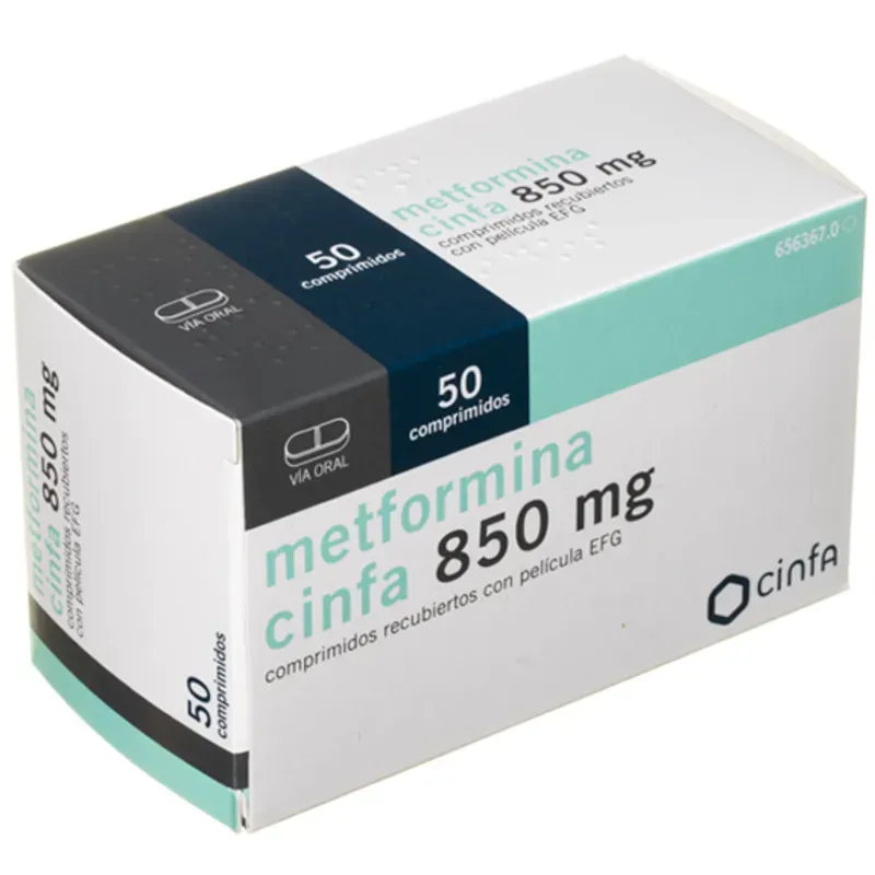 METFORMINA 850mg- 10tab(vence 09-2026)