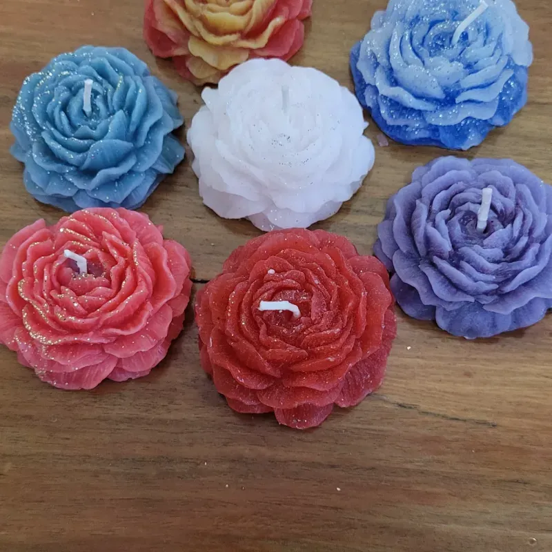 Vela de flor de peonia pequen̈a