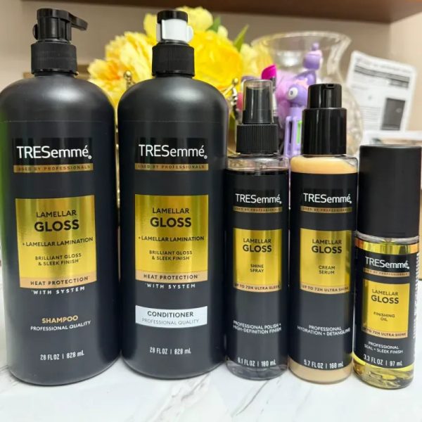 ✨ Súper Set de Shampoo Acondicionador Tressemmé Lamelar Gloss