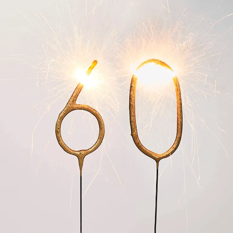 Velas de chispas números