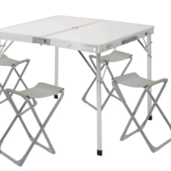 CONJUNTO MESA Y SILLAS PLEGABLES DE CAMPING