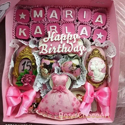 Caja de bombones y paletas personalizadas para cumples