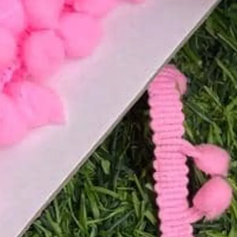 Tira pompón  rosado