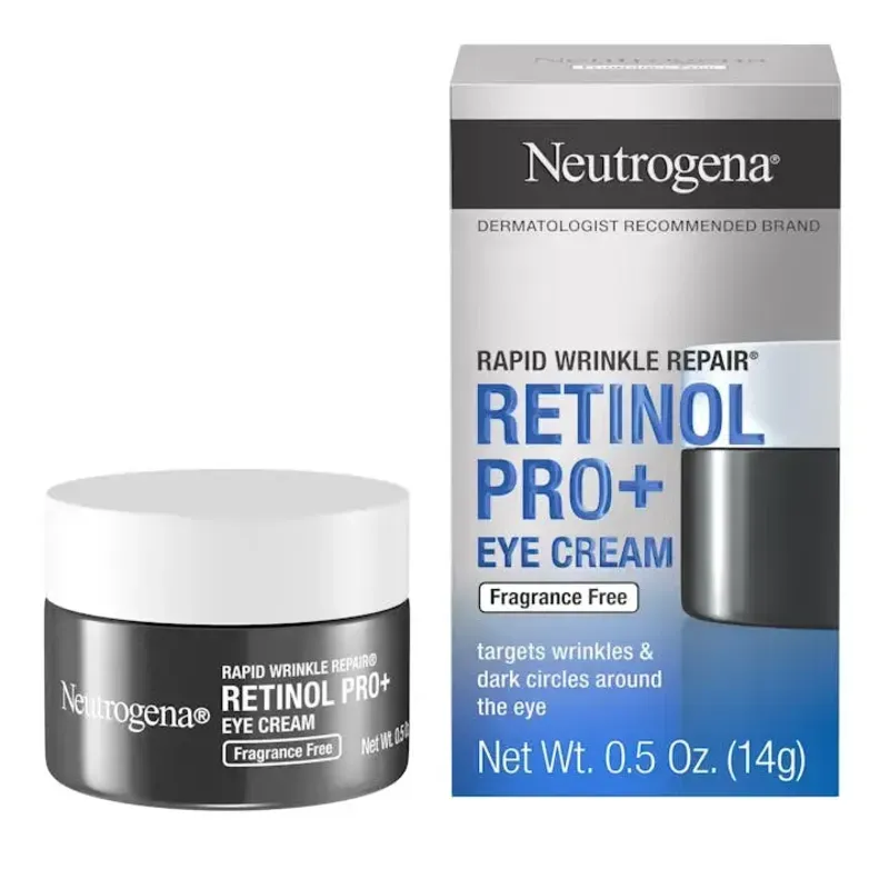 Crema para ojos Neutrogena Rapid Wrinkle Repair Retinol Pro+, sin fragancia