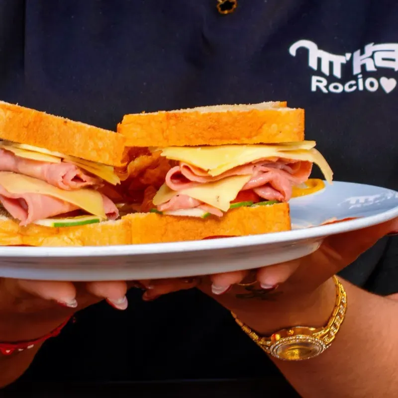 Sandwish Jamon y Queso Gouda