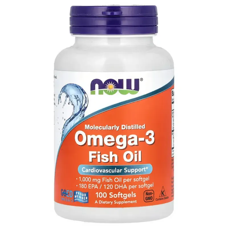OMEGA 3 NOW®  180 EPA / 120 DHA – 100 Cápsulas Blandas