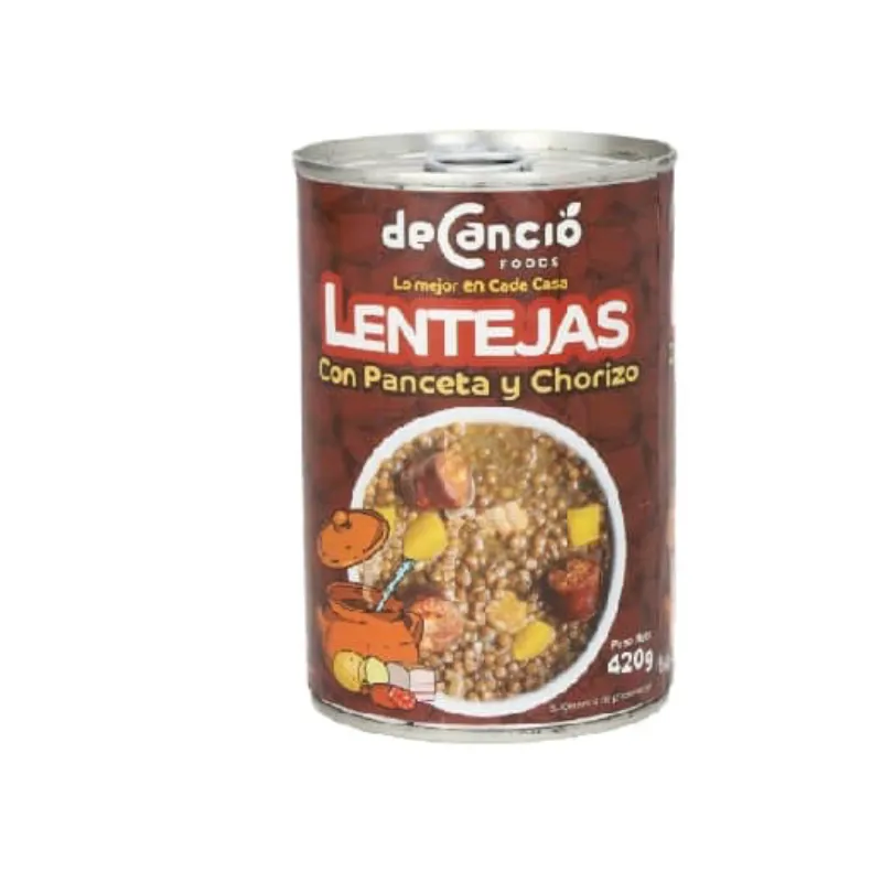 Lentejas con Panceta y Chorizo deCancio