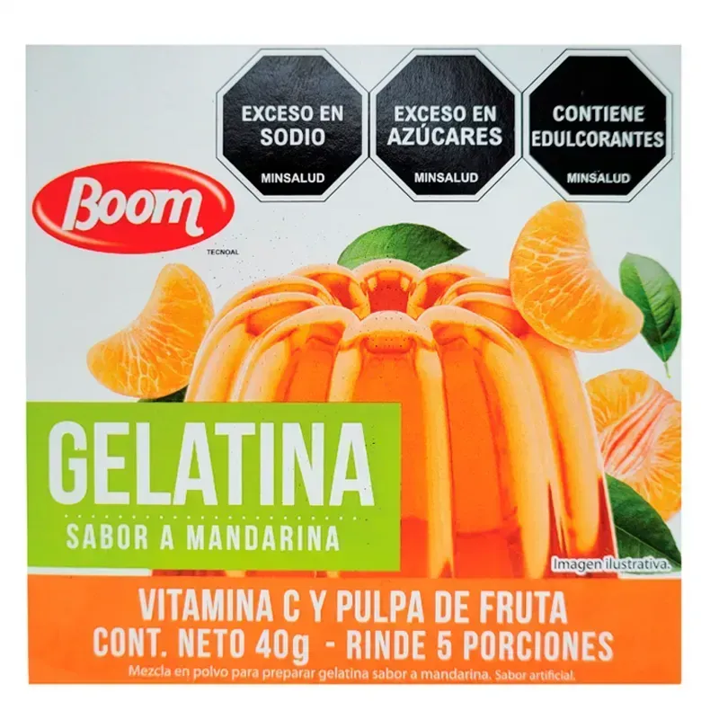 Gelatina Bloom sabor a Mandarina 