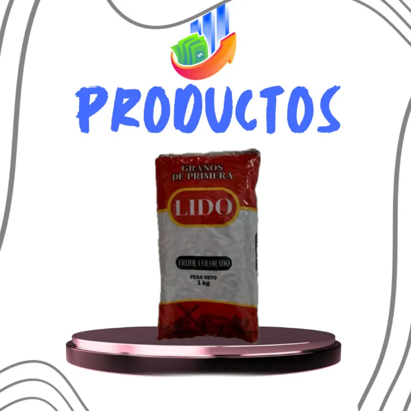 Paquete de 1kg de frijol colorado