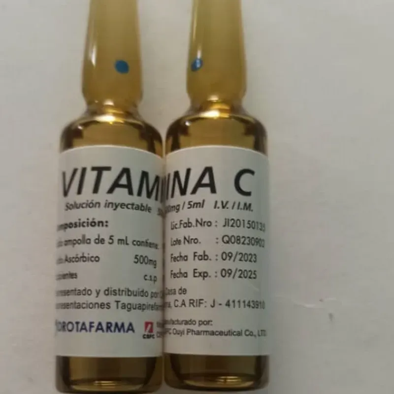 VITAMINA C inyect (500mg/5ml)