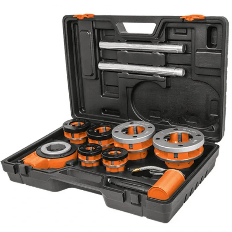 Juego de tarraja para tuberia de acero galvanizado .