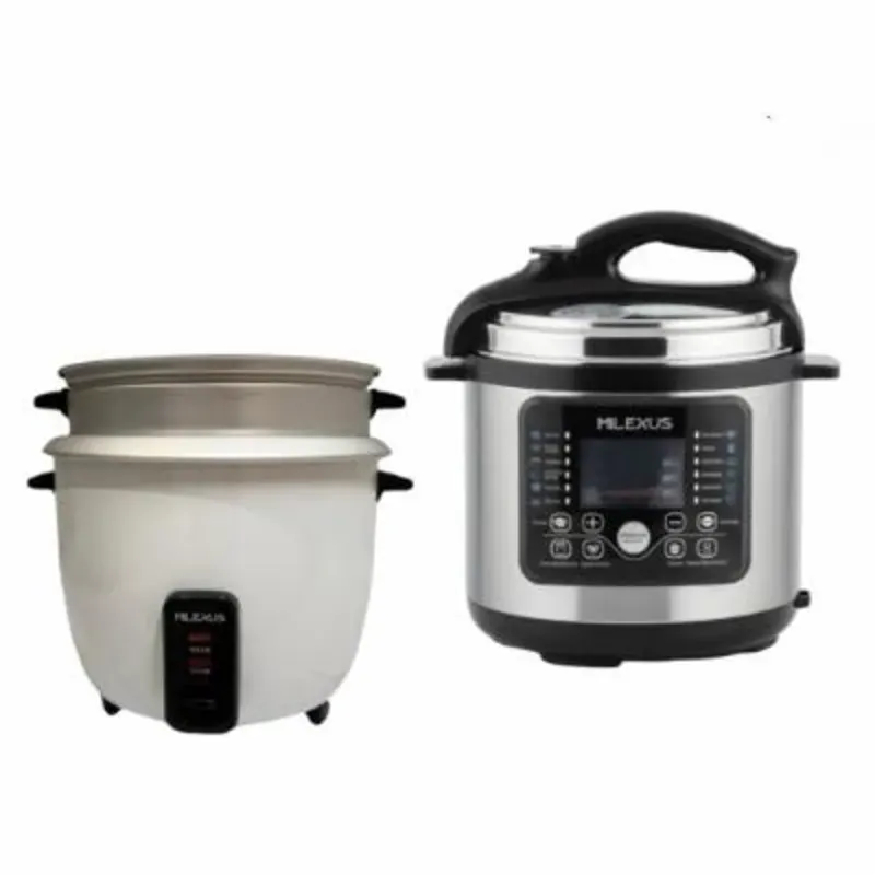 COMBO DE OLLA REINA DIGITAL 6L MILEXUS + OLLA ARROCERA 2.2L MILEXUS
