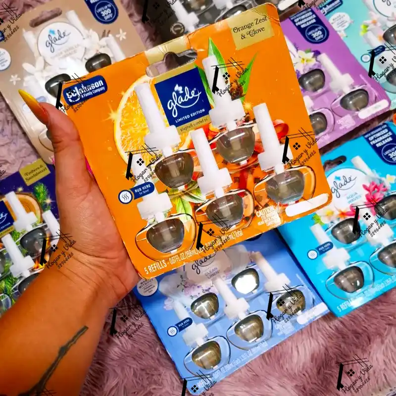 Estuche d 5 repuestos glade eléctrico Orange Zest & Clove)