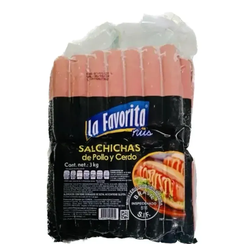 Salchichas de pollo y cerdo