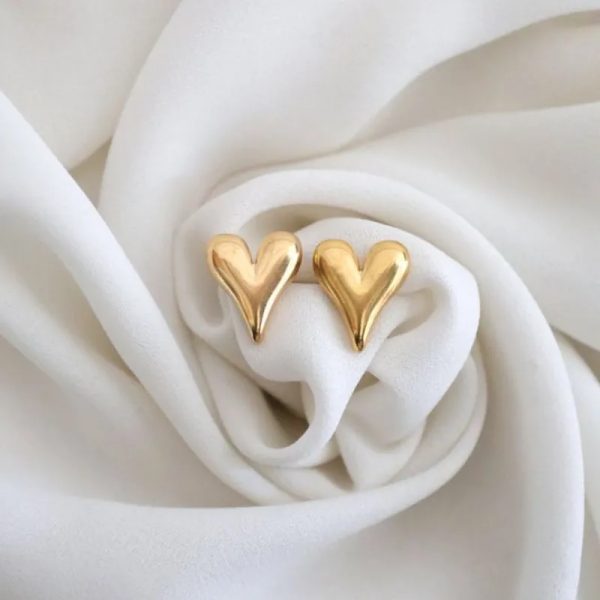Aretes de corazón 