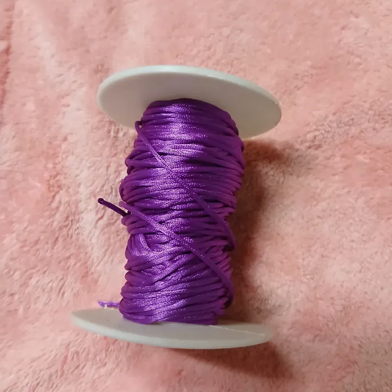 Hilo cola de rata morado 1 mm