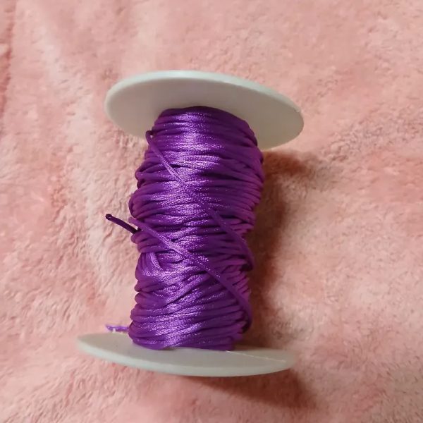 Hilo cola de rata morado 1 mm