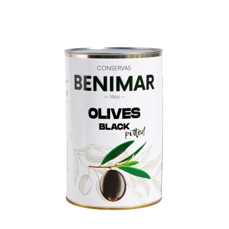 Aceitunas negras deshuesadas marca Benimar 370 ml