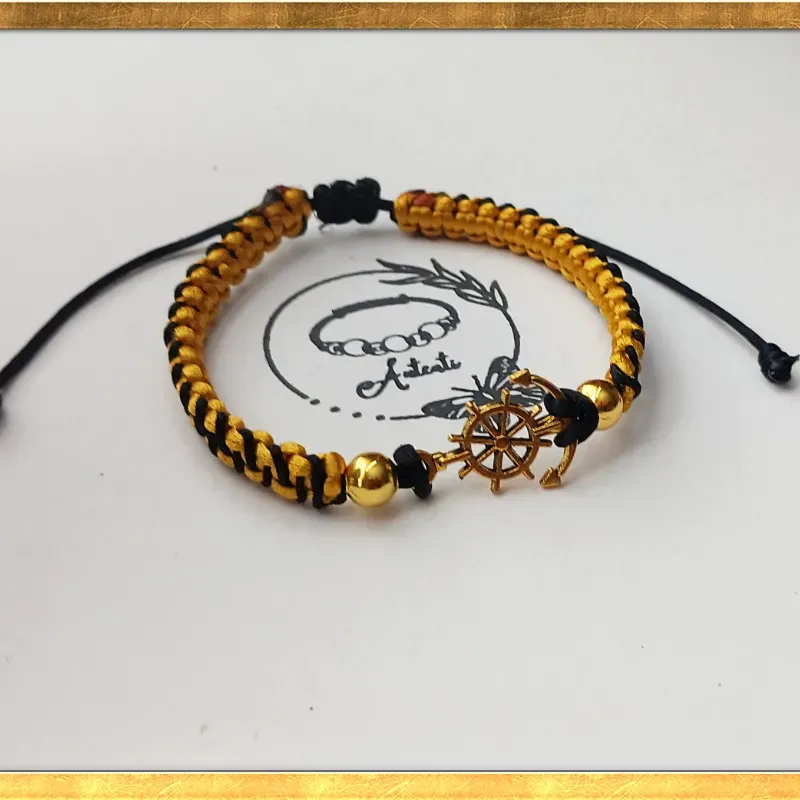 Pulso tejido doble hilo  con ancla