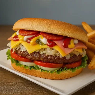 PERRO CALIENTE CON COL ENCURTIDA, PEPINILLO RELISH