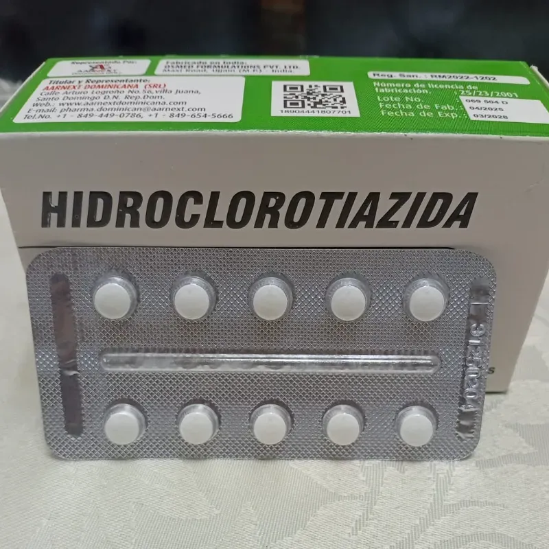  Hidroclorotiazida (10 tab de 25 mg)