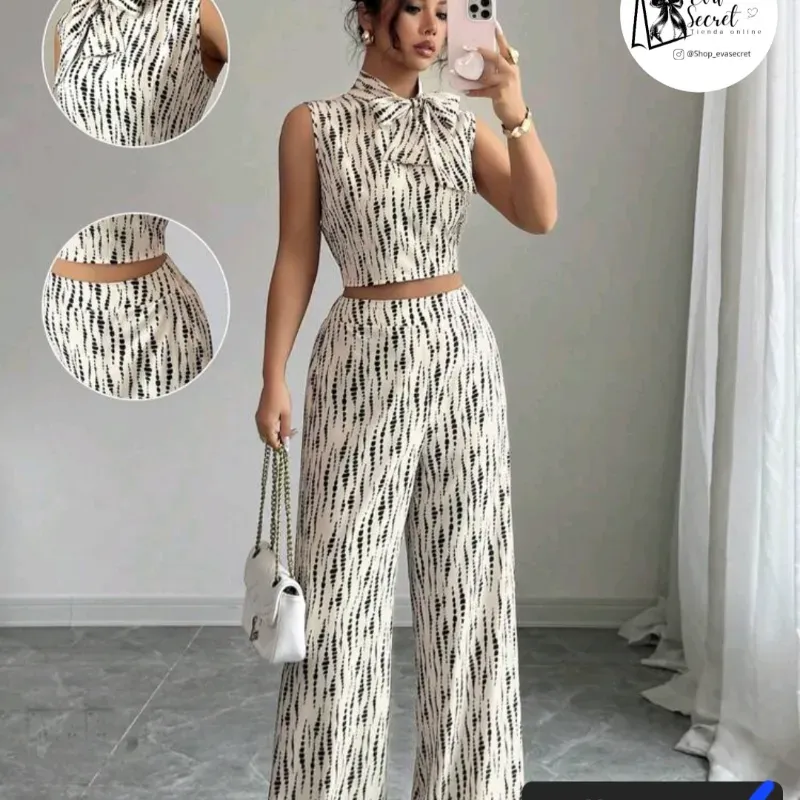 Conjunto de pantalon y blusa