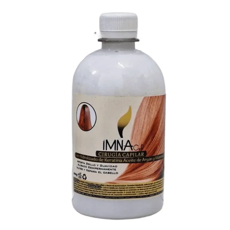 Cirugía Capilar con aceite de Argán e Hidrolizado de Keratina  500 gr