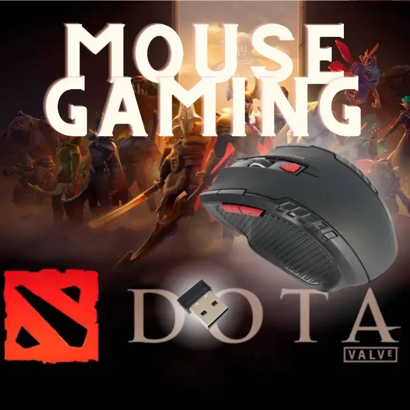 Mouse Gaming Inalámbrico de 6 Botones