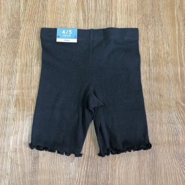 Leggins de canalé color negro