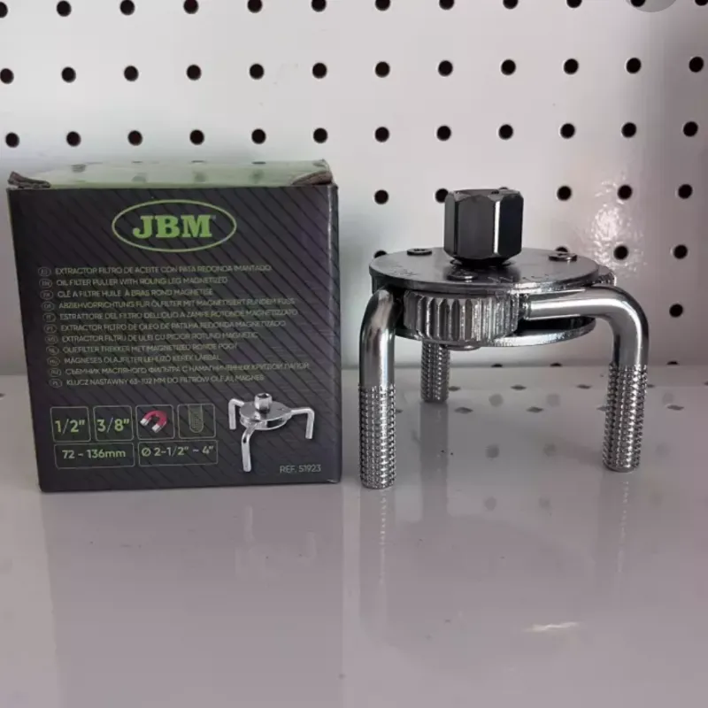 Extractor de filtro de aceite con pata redonda imantado