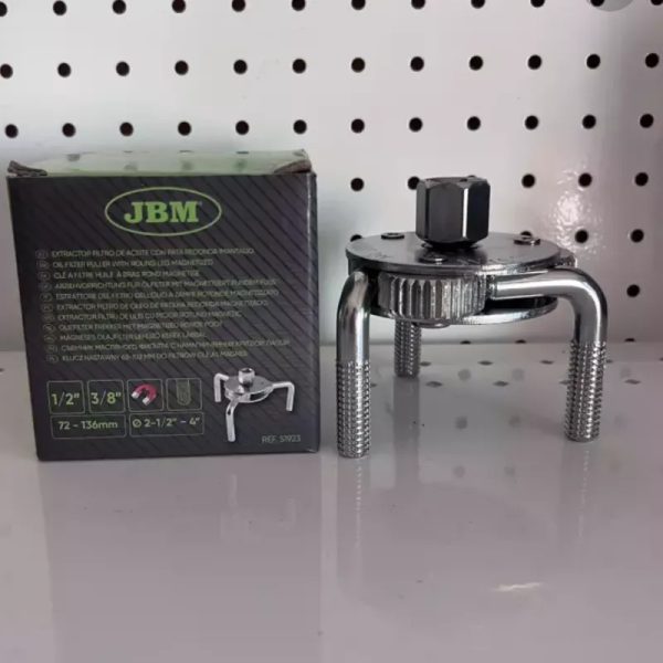 Extractor de filtro de aceite con pata redonda imantado