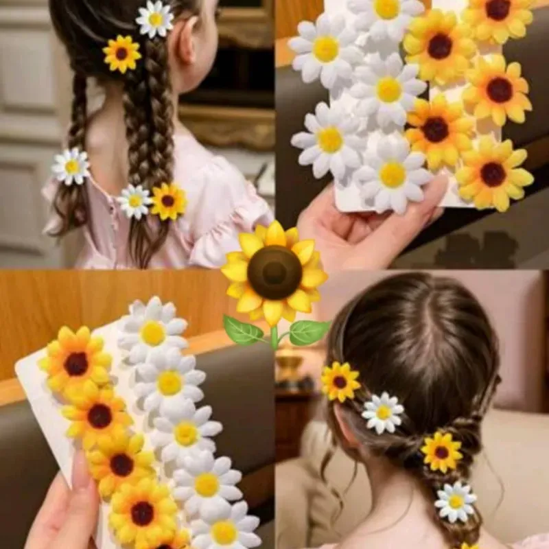 Hebillitas de Girasoles y Margaritas .