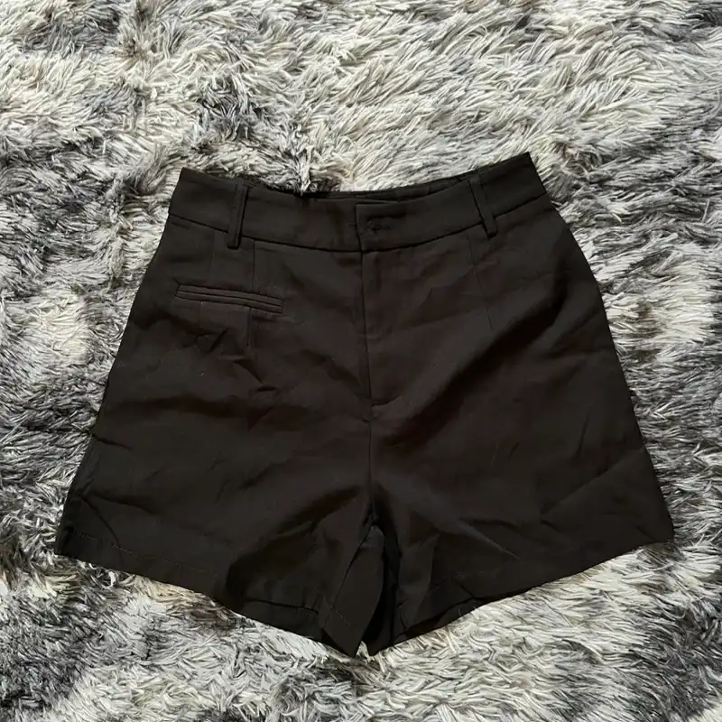 Short negro de vestir