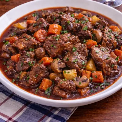 Cordero Estofado al Vino Tinto