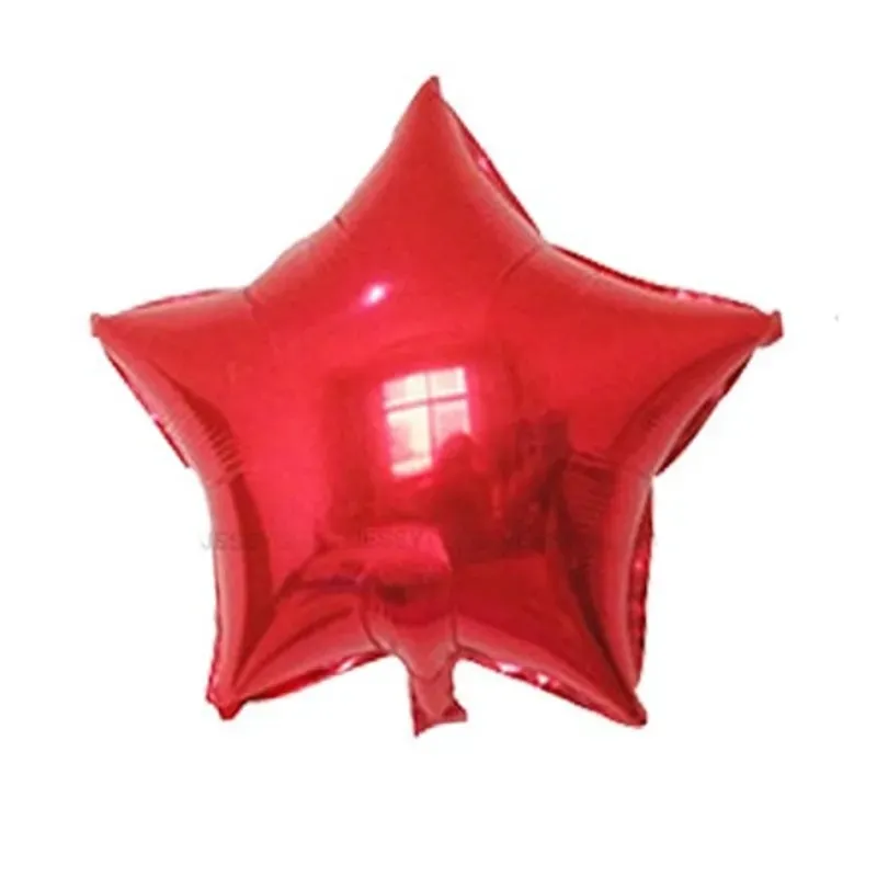 Globo de estrella rojo de 10"