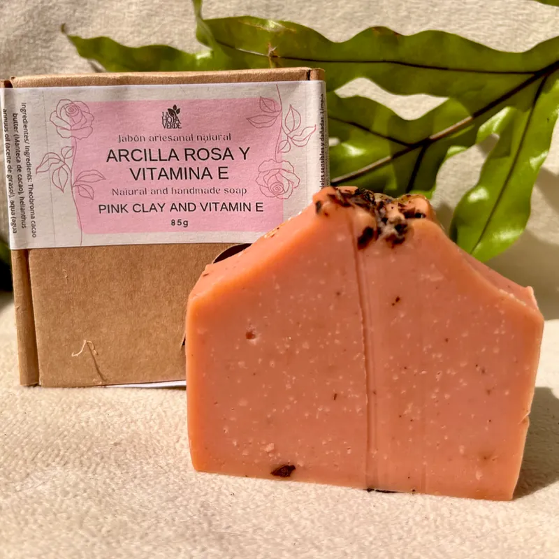 Jabón de Arcilla Rosa y Vitamina E