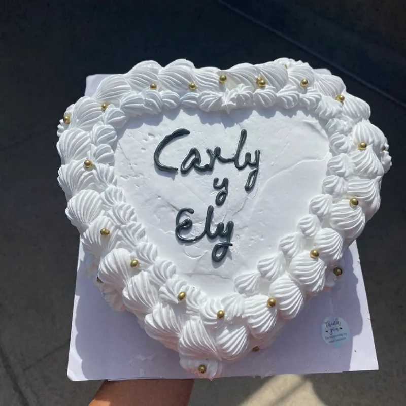 Panetela en forma de corazón