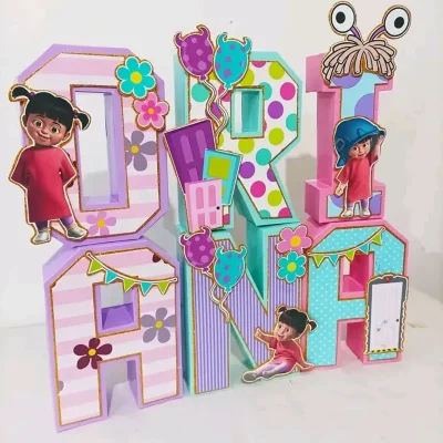 Letras 3D. Nombre temático