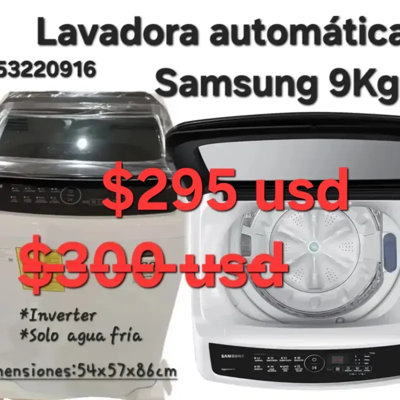 Lavadora automática Samsung 9Kg