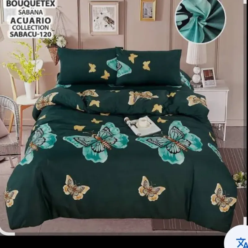 Juegos de edredón estampado full Bouquetex Acuario Collection (5 piezas)