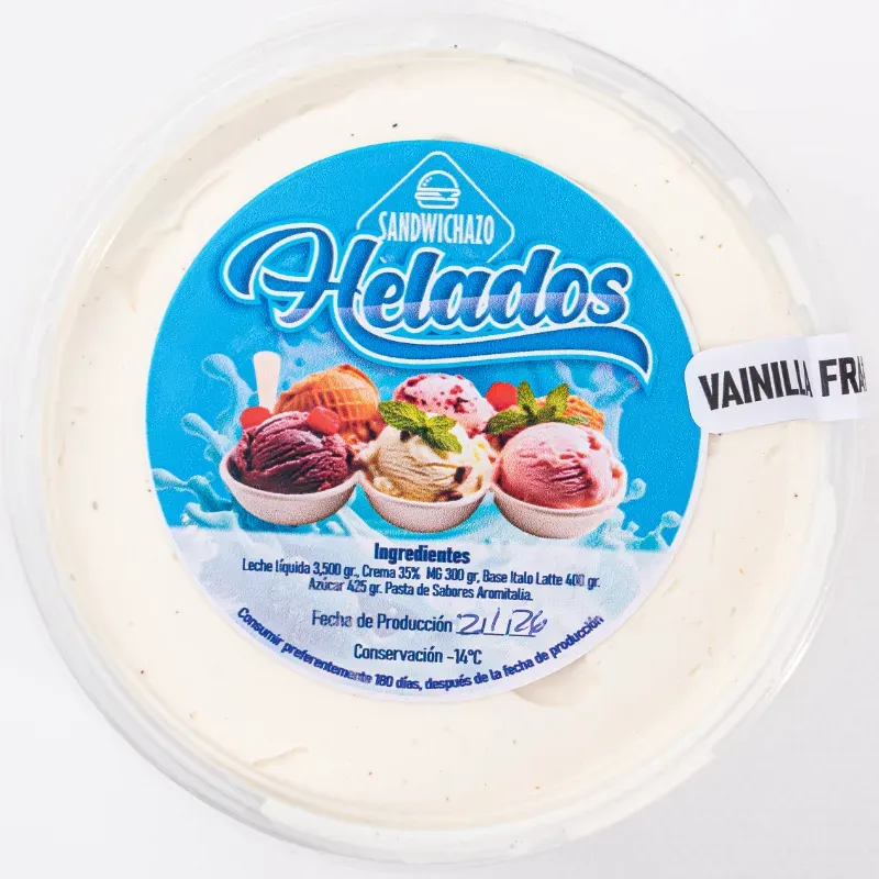 Pote de Helado 16onz Vainilla Francesa