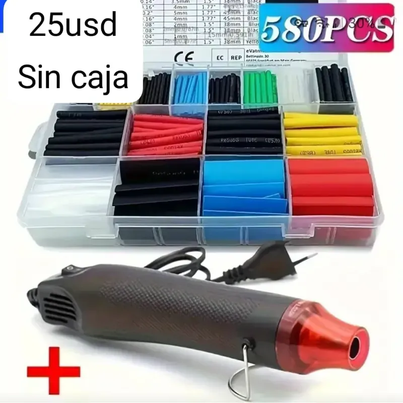 Pistola de calor con termorretractiles