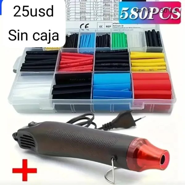 Pistola de calor con termorretractiles