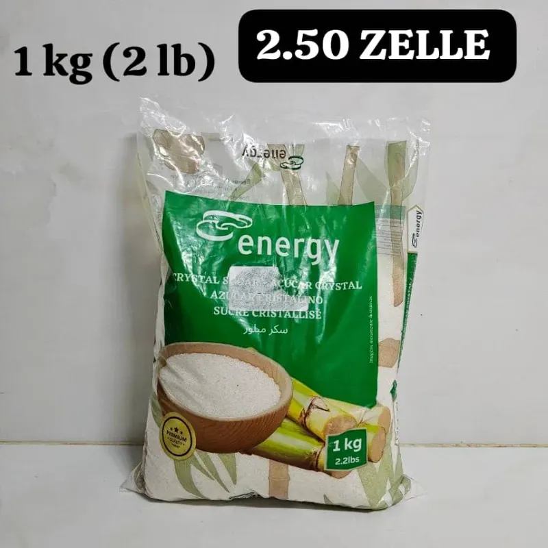 Bolsa de azúcar blanca