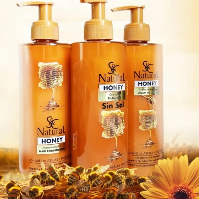 Juego de champú y acondicionador de miel
