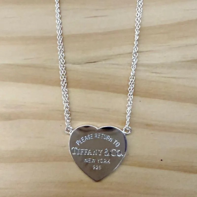 Cadena doble Tiffany Corazón