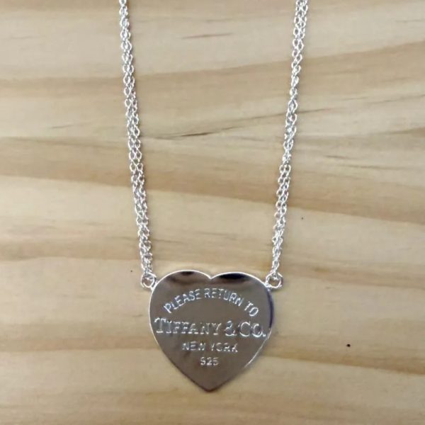 Cadena doble Tiffany Corazón