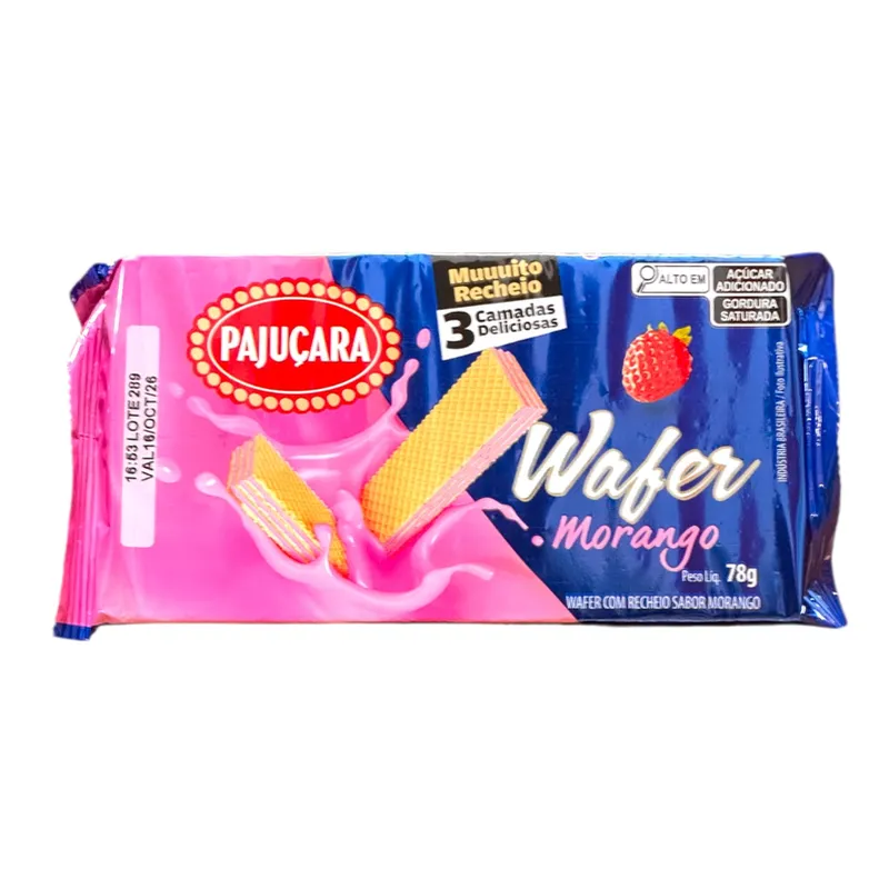 Wafer de Fresa "Pajucara" 78gr